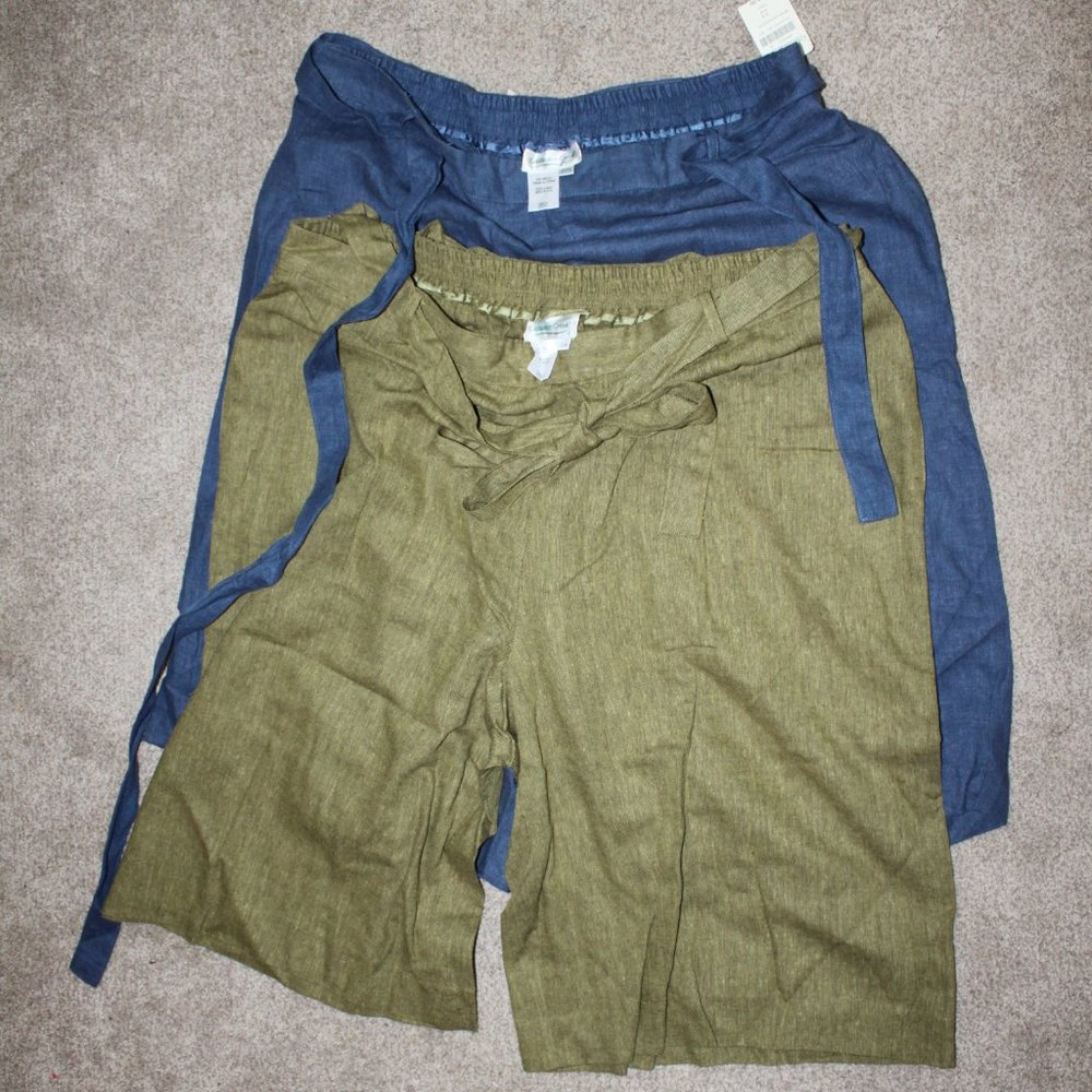 Coldwater Creek Belter Lined Rayon Shorts